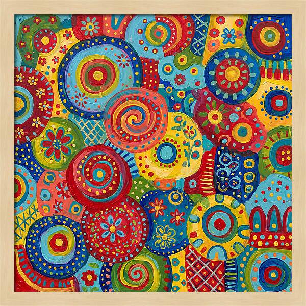 Colorful Abstract Folk Patterns