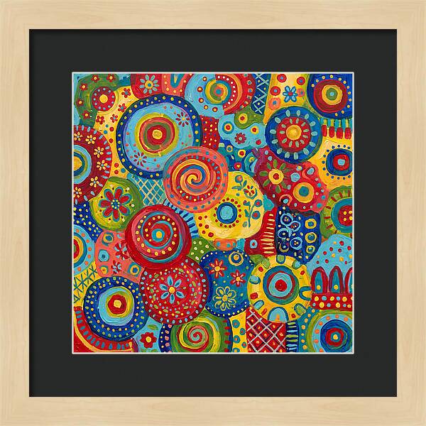 Colorful Abstract Folk Patterns