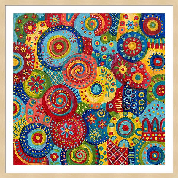 Colorful Abstract Folk Patterns
