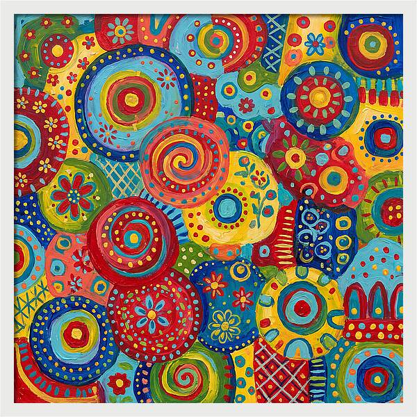 Colorful Abstract Folk Patterns