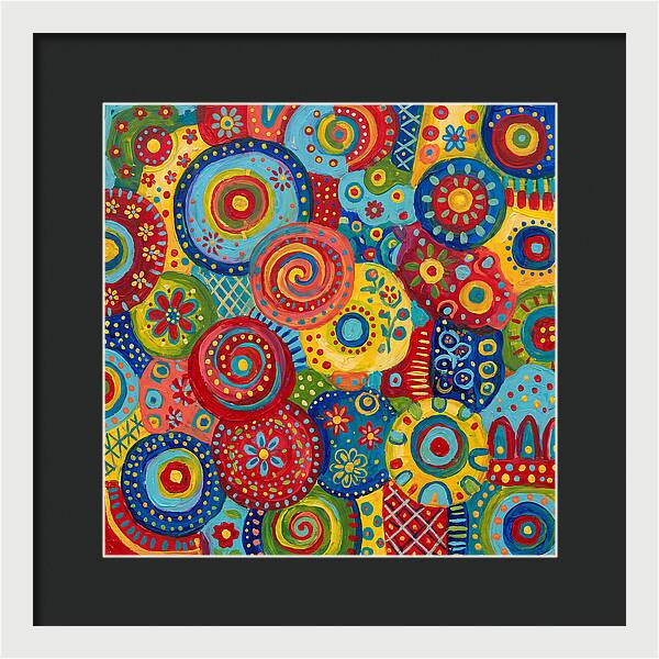 Colorful Abstract Folk Patterns
