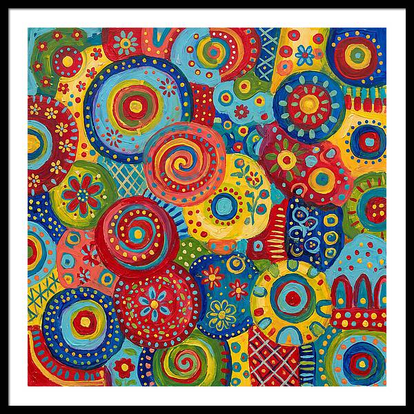 Colorful Abstract Folk Patterns