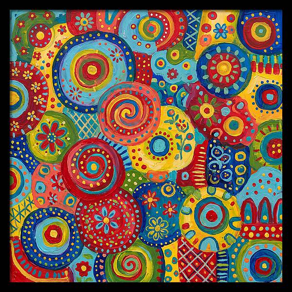 Colorful Abstract Folk Patterns