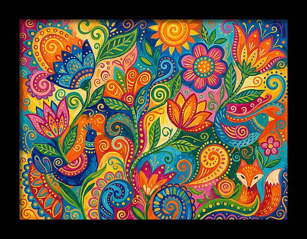 Colorful Abstract Nature Scene
