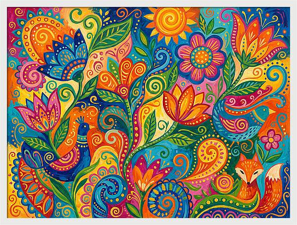 Colorful Abstract Nature Scene