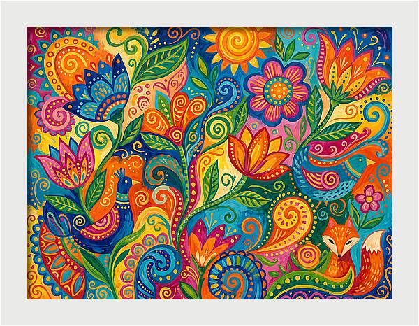 Colorful Abstract Nature Scene
