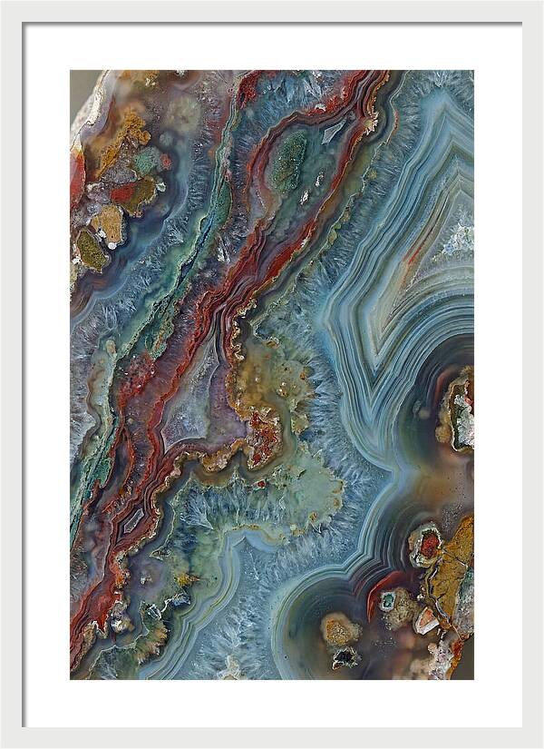 Colorful Agate Slice Abstract