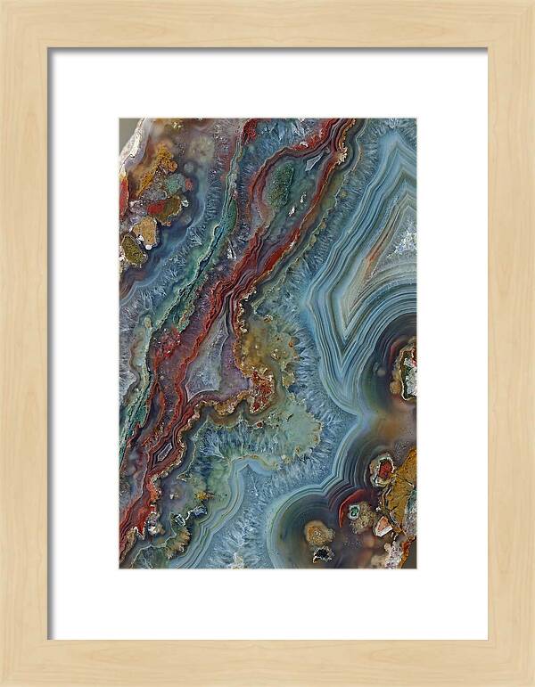 Colorful Agate Slice Abstract