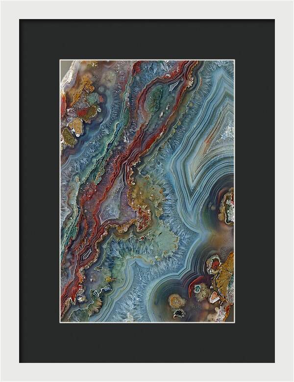 Colorful Agate Slice Abstract
