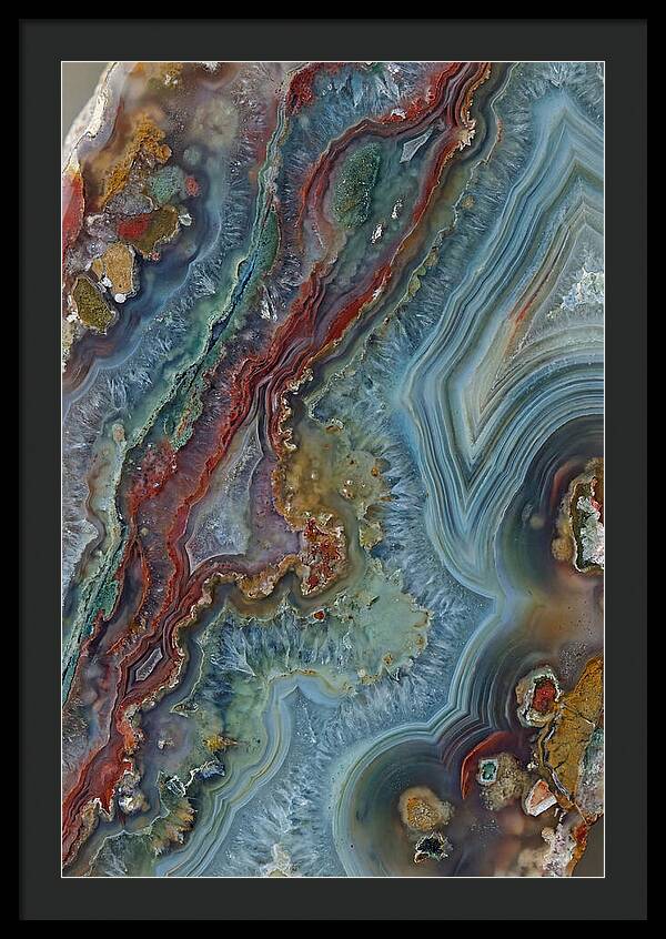 Colorful Agate Slice Abstract