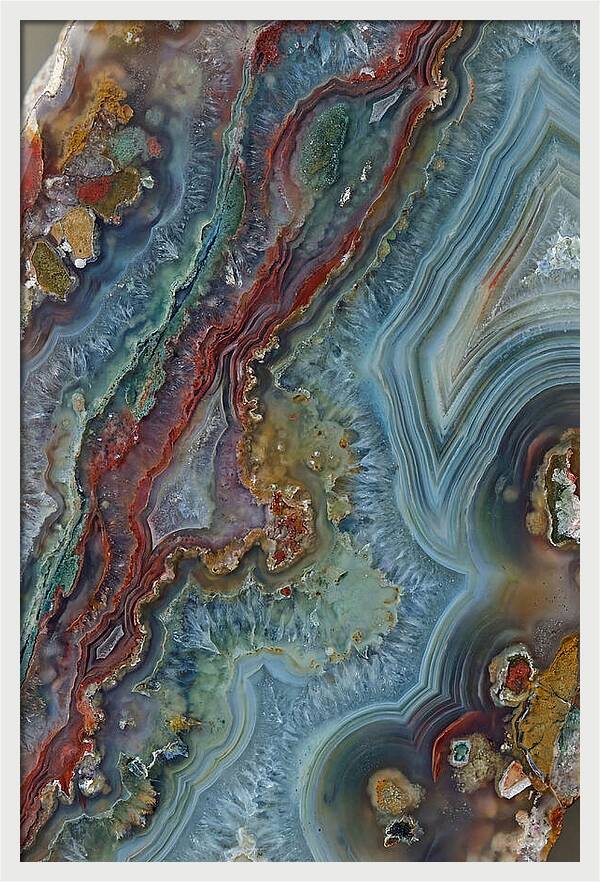 Colorful Agate Slice Abstract
