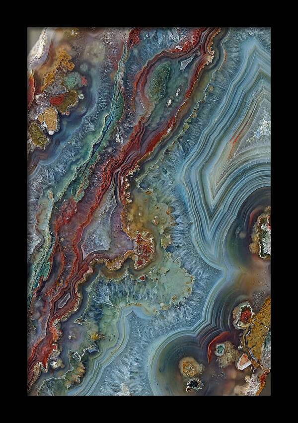 Colorful Agate Slice Abstract