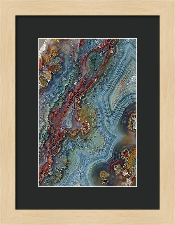 Colorful Agate Slice Abstract