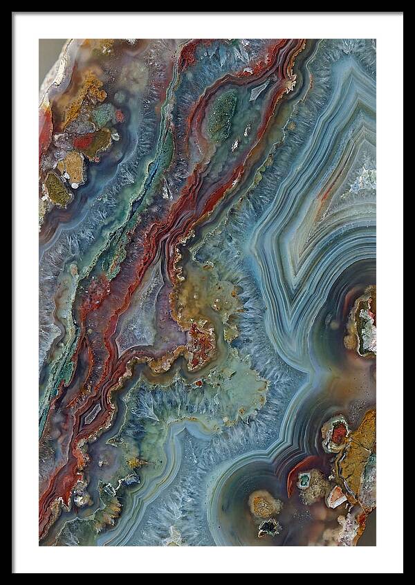 Colorful Agate Slice Abstract