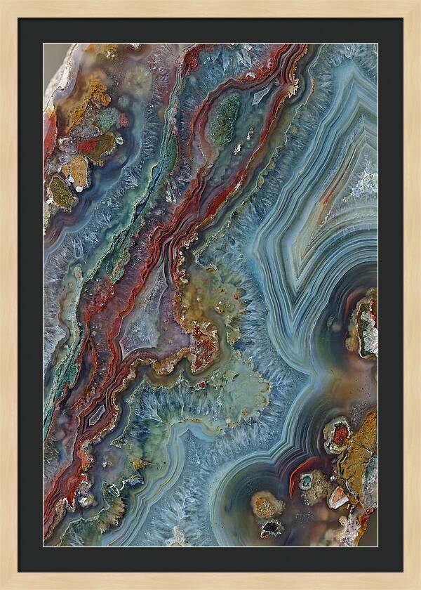 Colorful Agate Slice Abstract