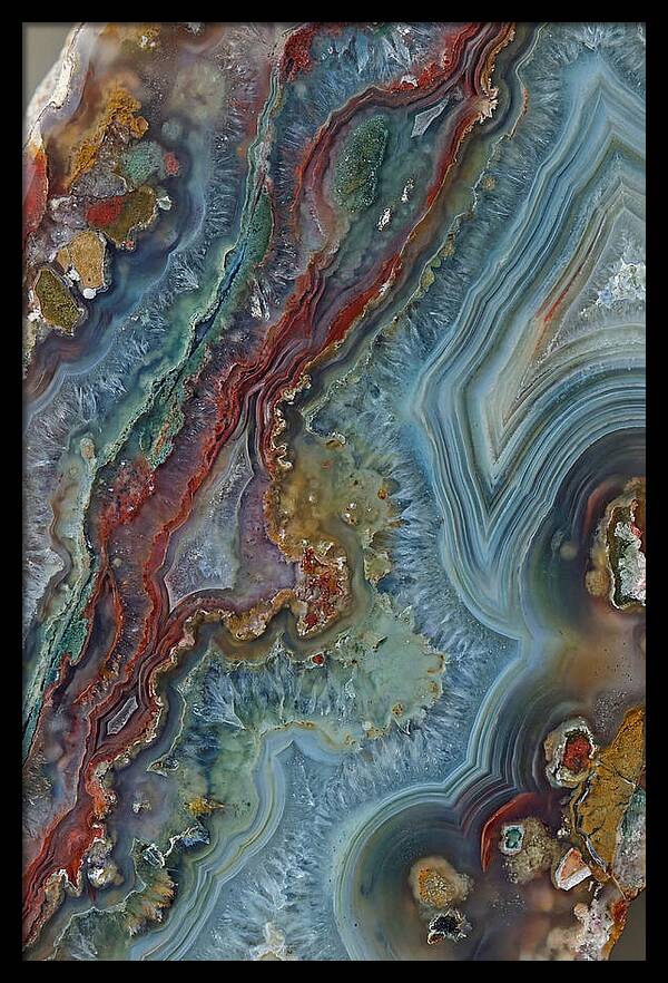 Colorful Agate Slice Abstract
