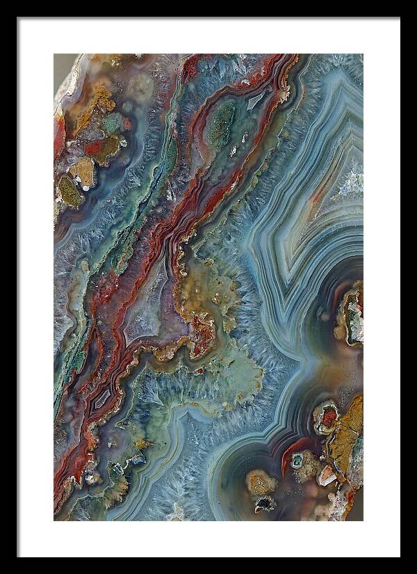 Colorful Agate Slice Abstract