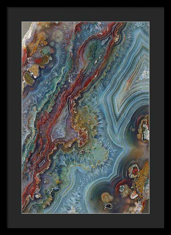 Colorful Agate Slice Abstract