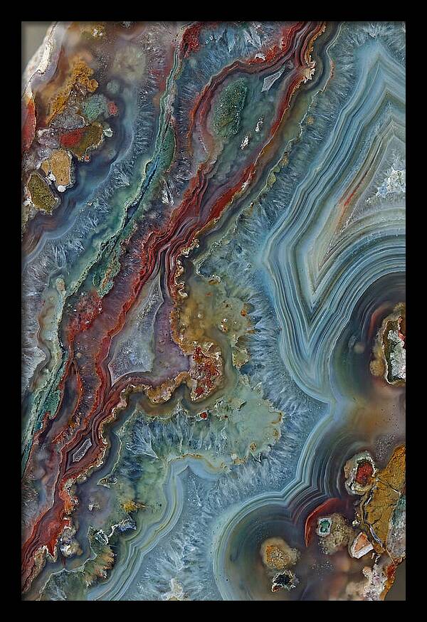 Colorful Agate Slice Abstract