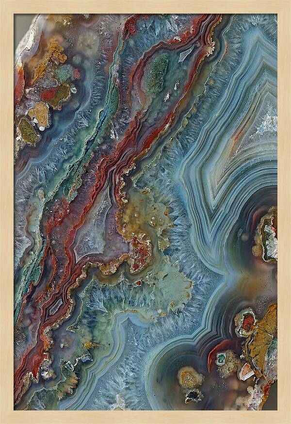 Colorful Agate Slice Abstract