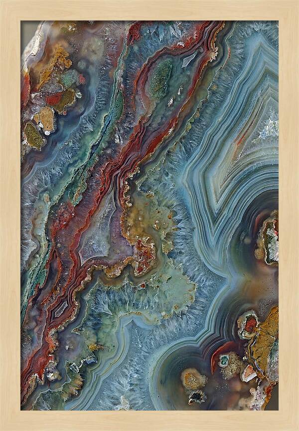 Colorful Agate Slice Abstract