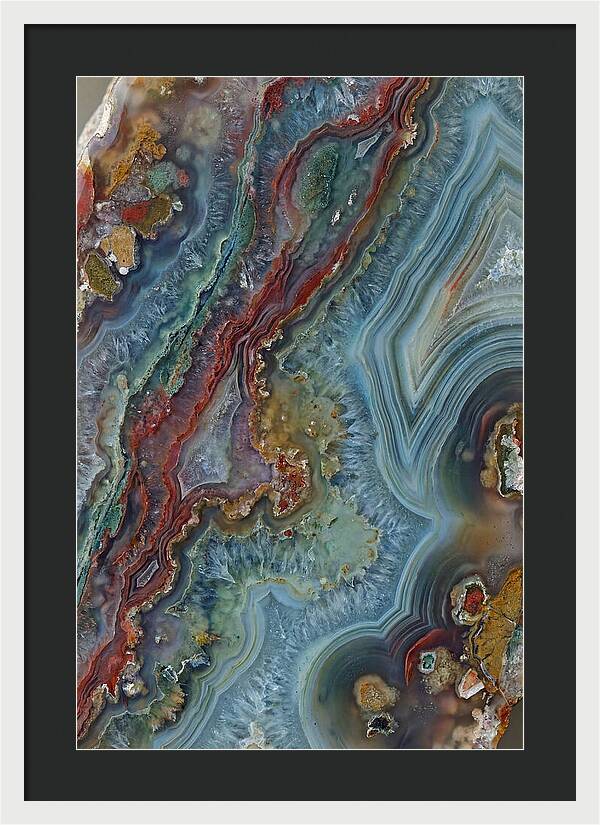Colorful Agate Slice Abstract