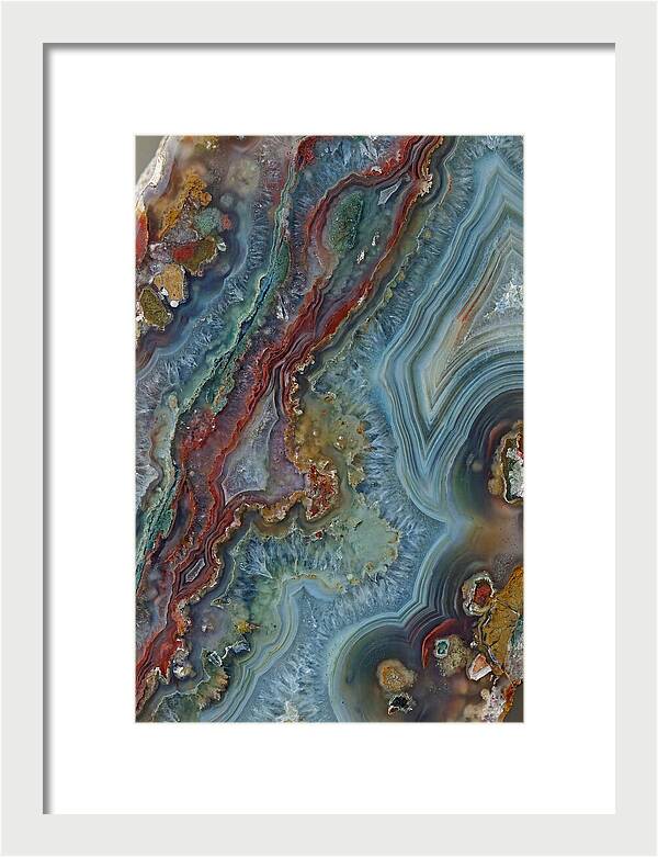 Colorful Agate Slice Abstract