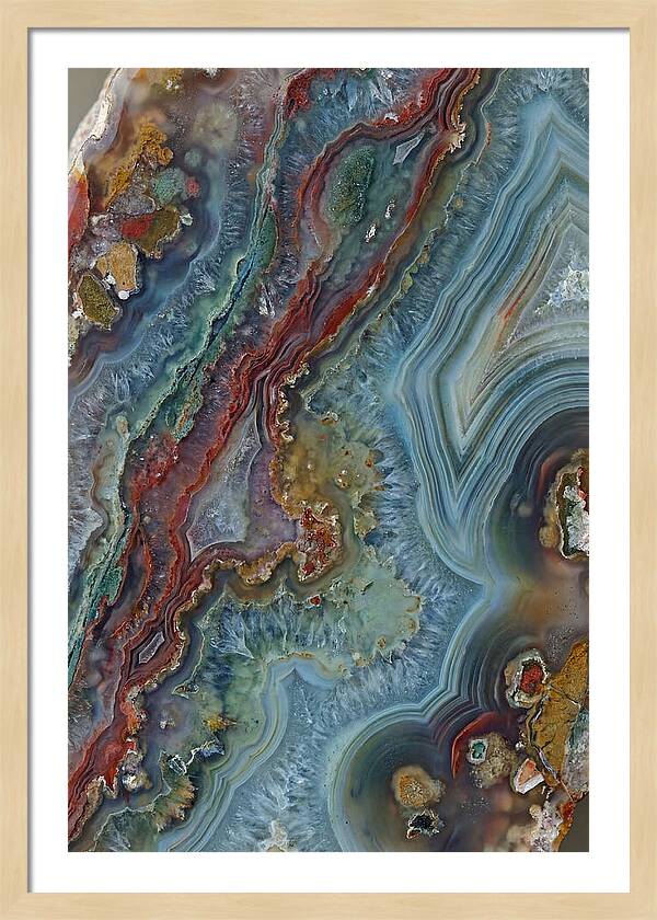 Colorful Agate Slice Abstract