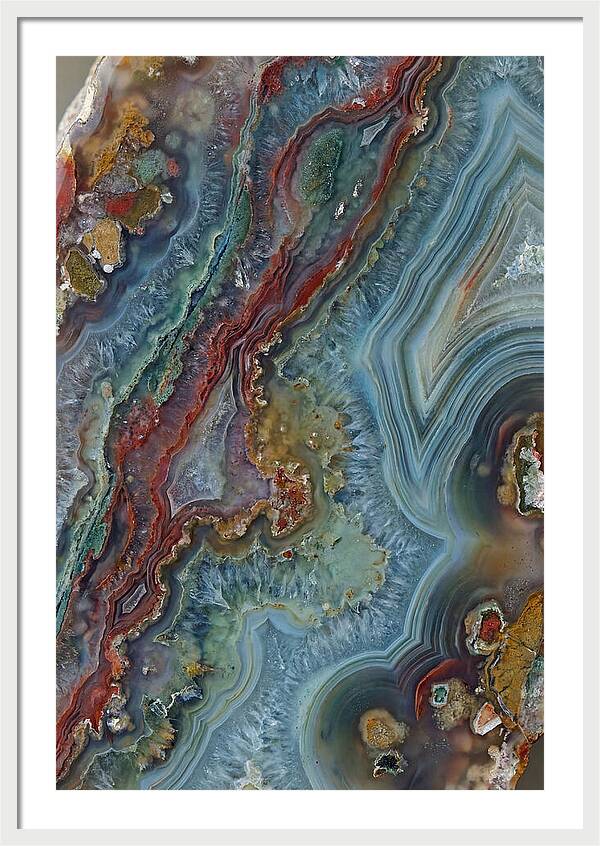 Colorful Agate Slice Abstract