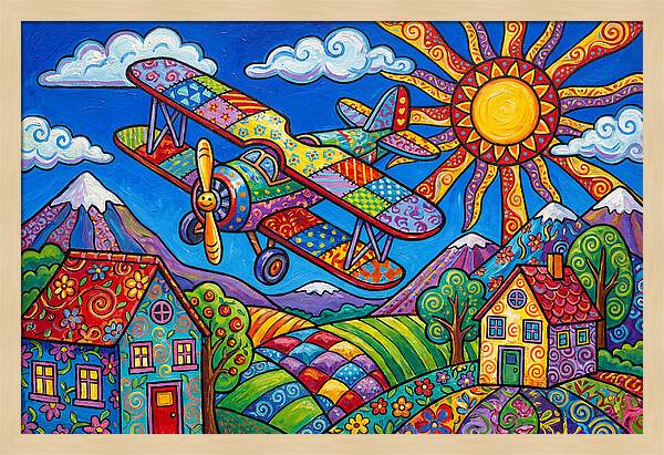 Colorful Airplane Adventure