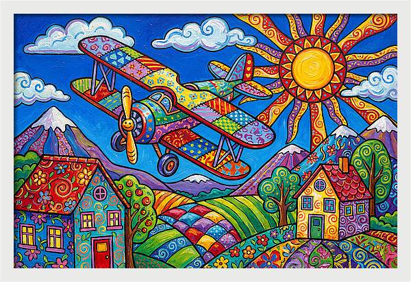 Colorful Airplane Adventure