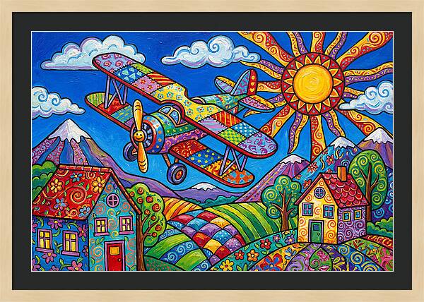 Colorful Airplane Adventure