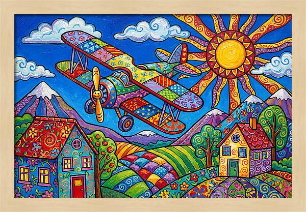Colorful Airplane Adventure