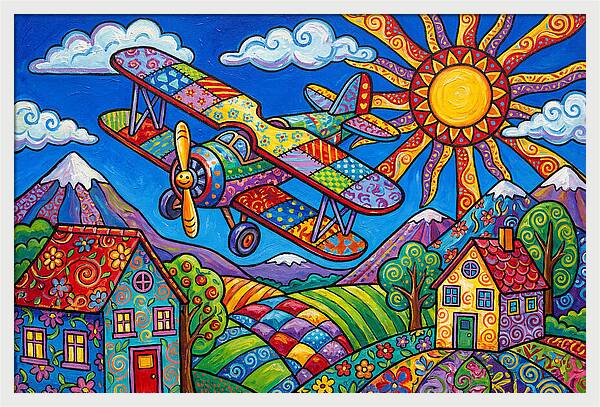 Colorful Airplane Adventure