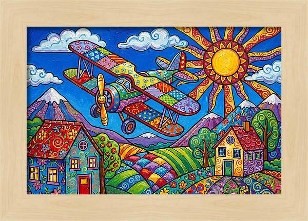 Colorful Airplane Adventure