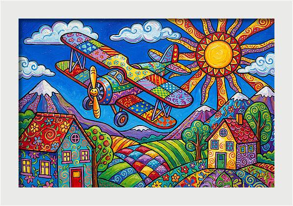 Colorful Airplane Adventure