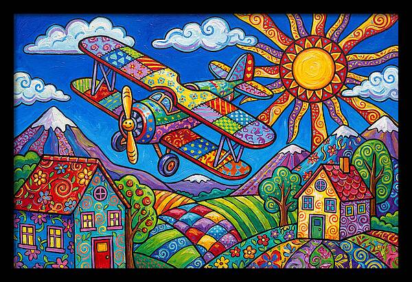 Colorful Airplane Adventure