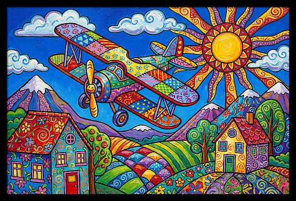 Colorful Airplane Adventure