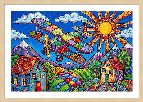 Colorful Airplane Adventure