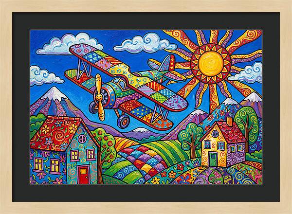 Colorful Airplane Adventure