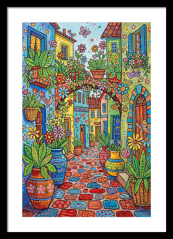 Colorful Alleyway Blooms