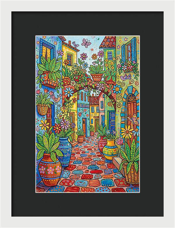 Colorful Alleyway Blooms