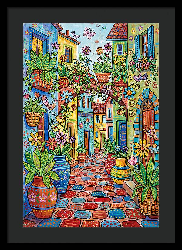 Colorful Alleyway Blooms