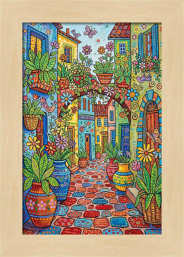 Colorful Alleyway Blooms