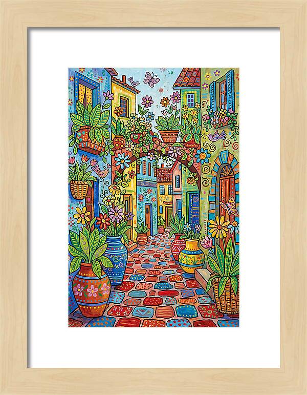Colorful Alleyway Blooms