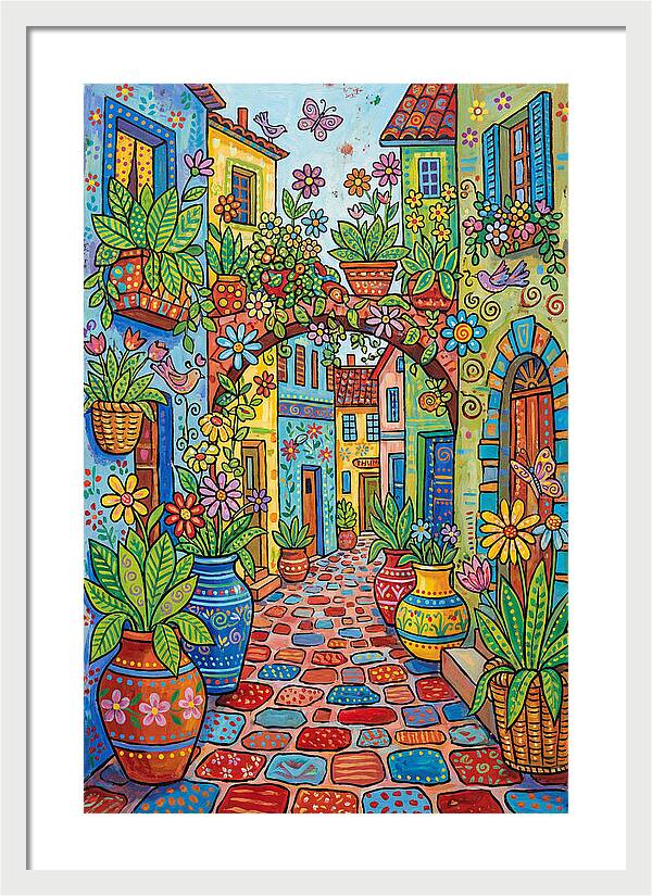 Colorful Alleyway Blooms
