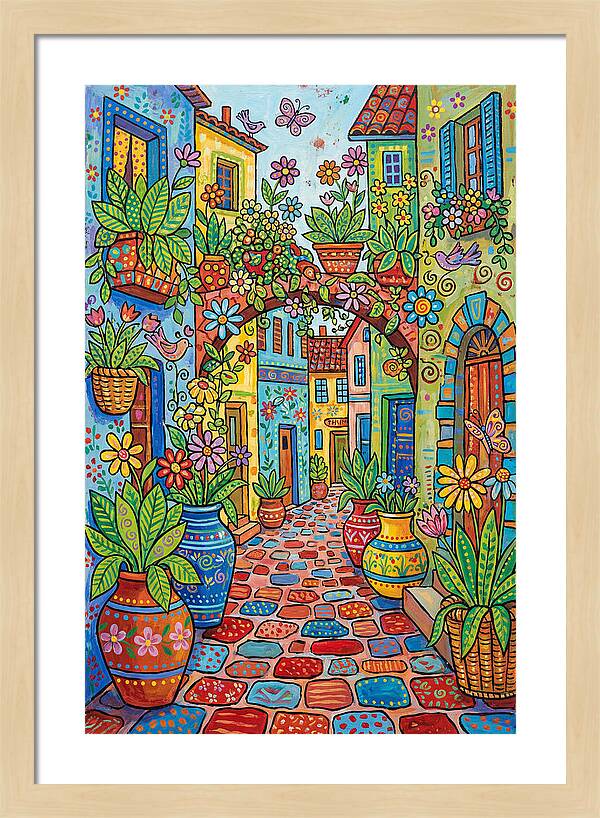 Colorful Alleyway Blooms