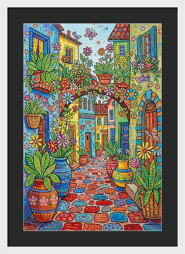 Colorful Alleyway Blooms