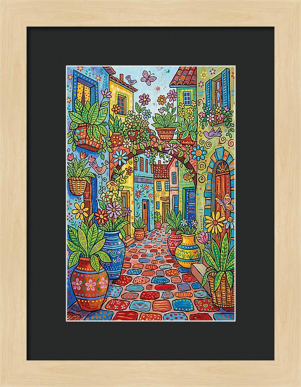 Colorful Alleyway Blooms
