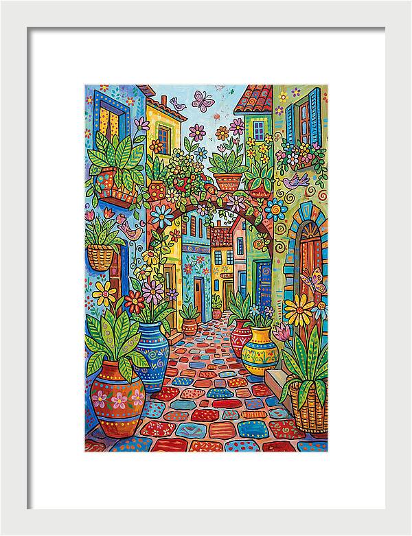 Colorful Alleyway Blooms